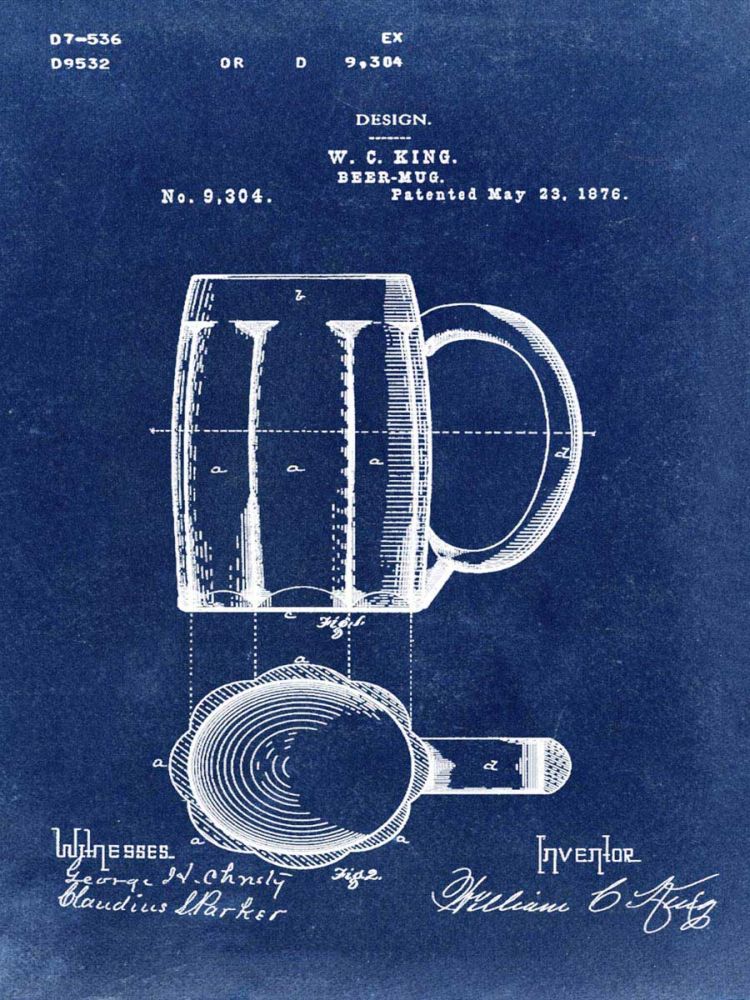 Beer Mug Blue
