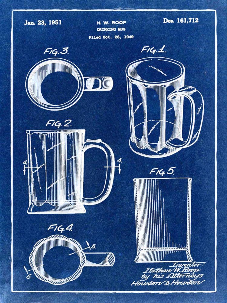 Beer Mug 1951 in Blue