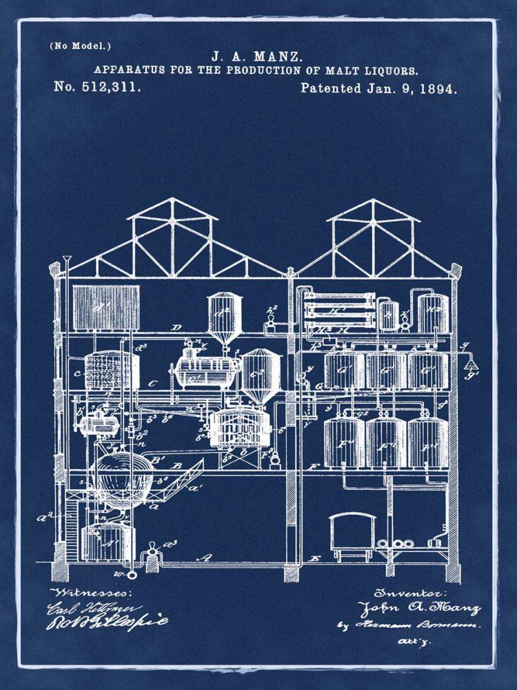 Brewing Malt Liquors 1894 Blue