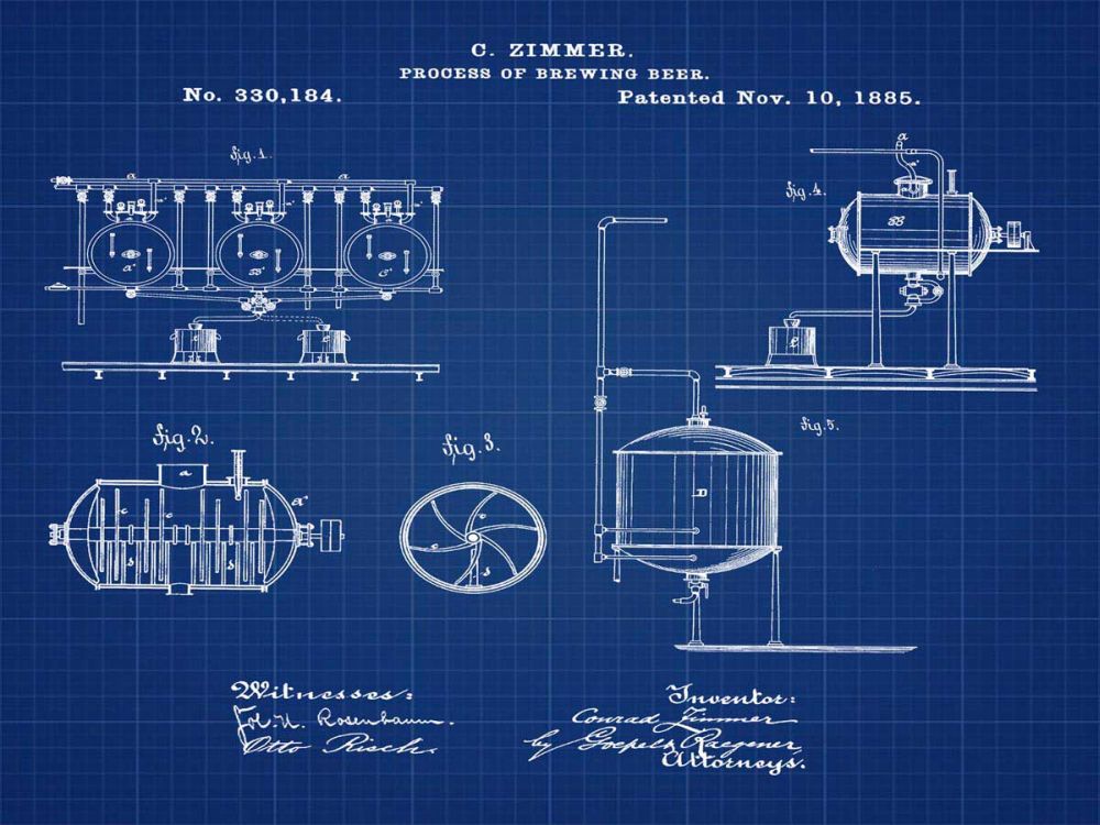 Brewing Process 1885 Blueprint