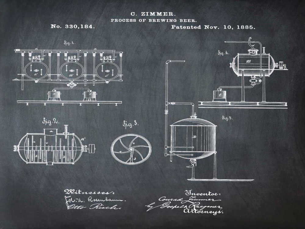 Brewing Process 1885 Chalk