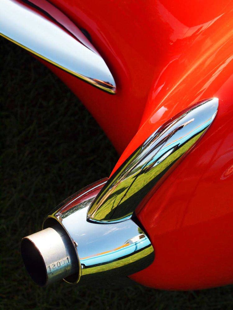 Exhaust on a 1956 Corvette