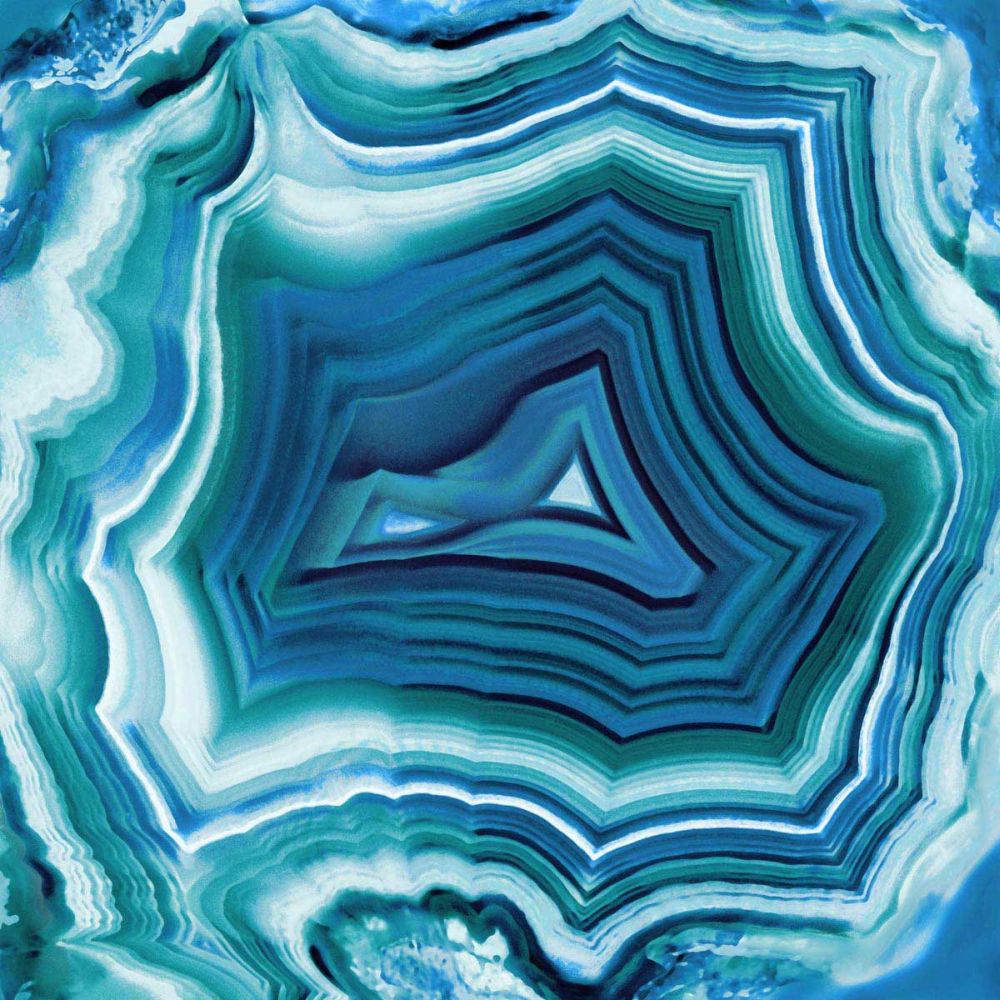 Agate in Aqua