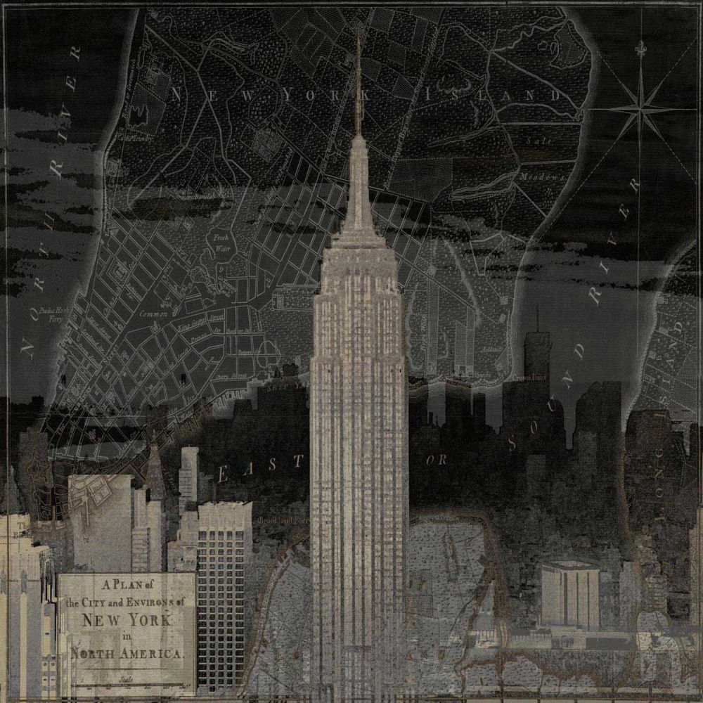 Vintage New York in Black I