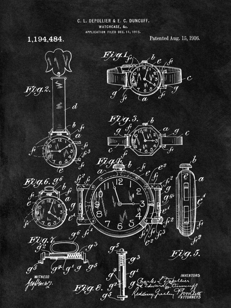 Watch Case, 1916- Black