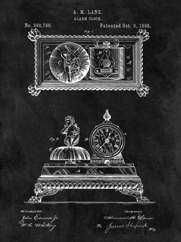 Alarm Clock, 1888-Black