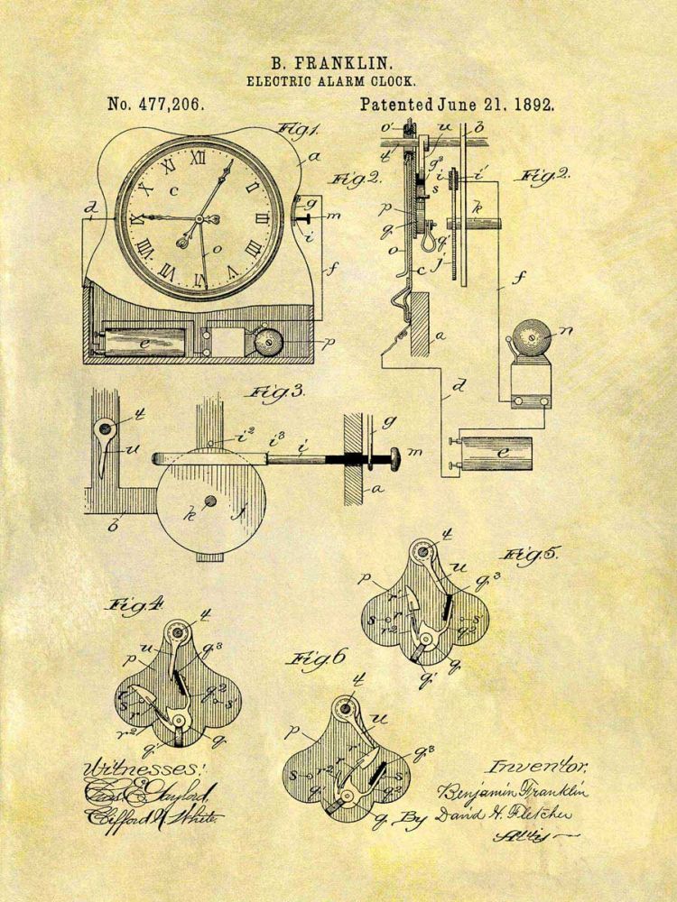 Electric Alarm Clock, 1892