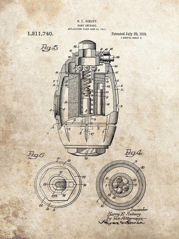 Hand Grenade, 1919