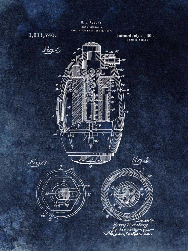 Hand Grenade, 1919- Black