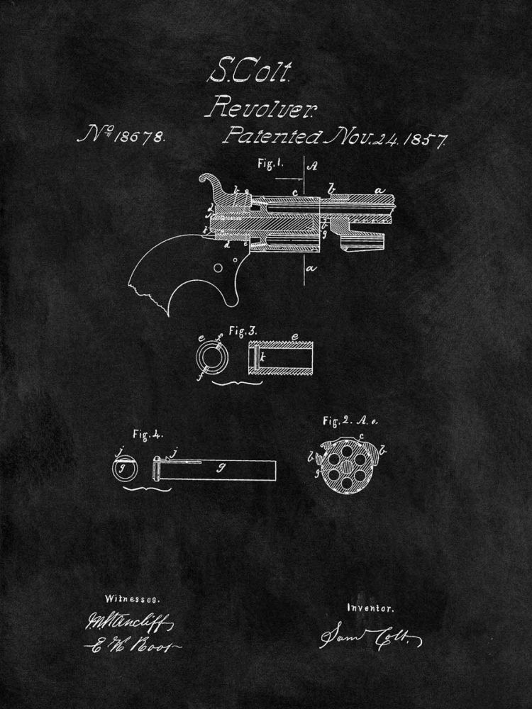 Colt Revolver, 1857-Black