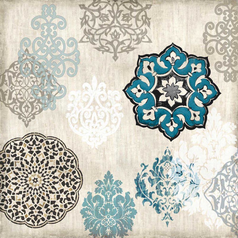 Decorative Blue Ornaments I