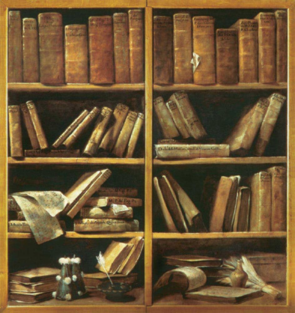 Scaffali con libri di musica