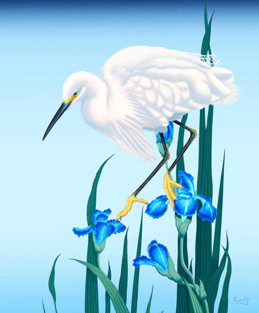 Spring Egret detail