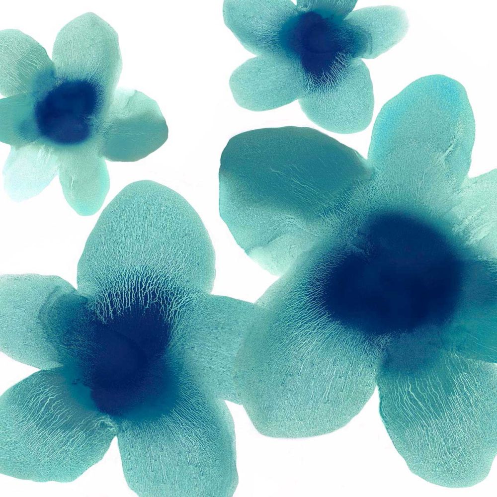 Aqua Blooms I