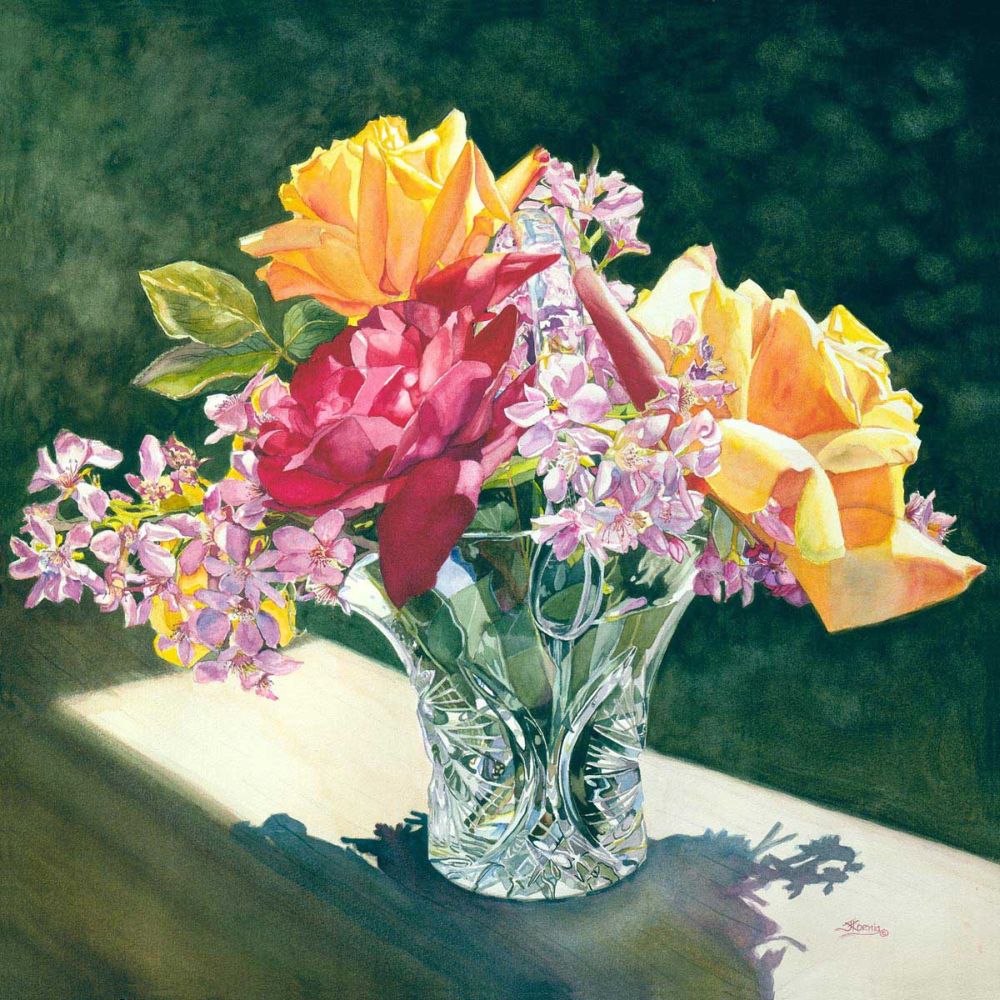 Roses in Crystal