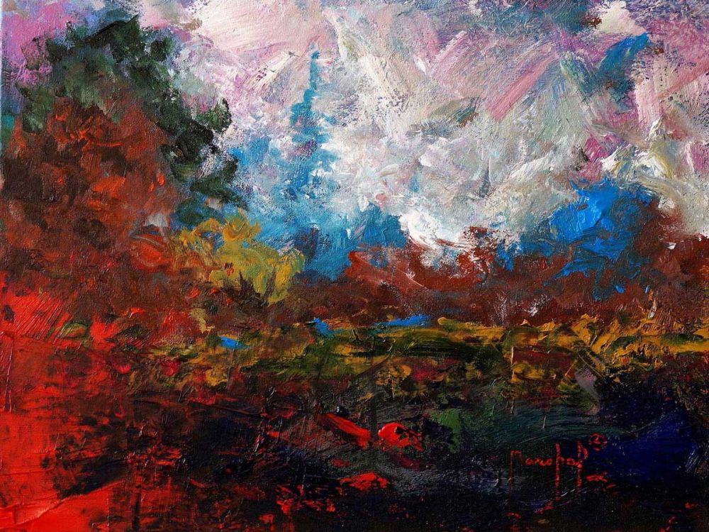 Burnt Orange Landscape