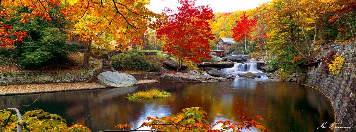 Glade Creek Grist Mill Babcock State Park West Virginia USA