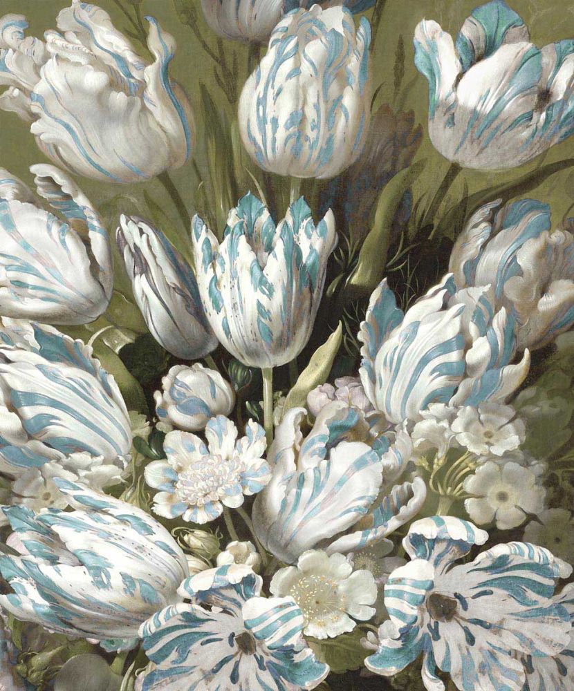 Tulip Bouquet in Aqua