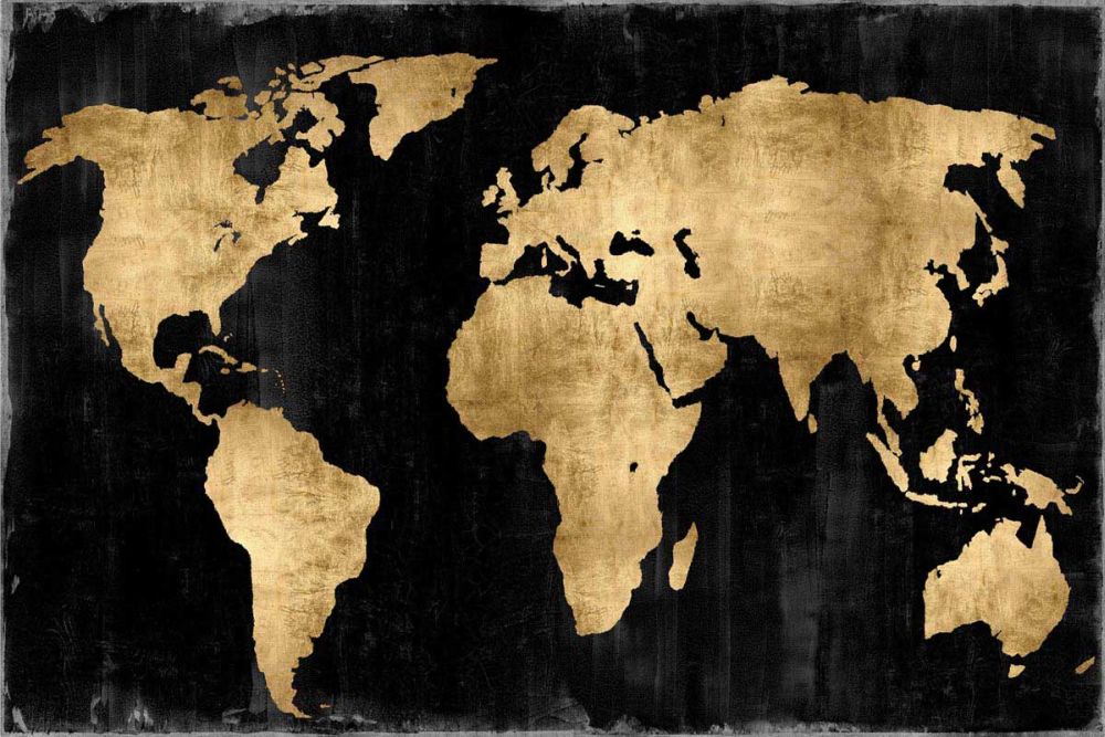 The World - Gold on Black