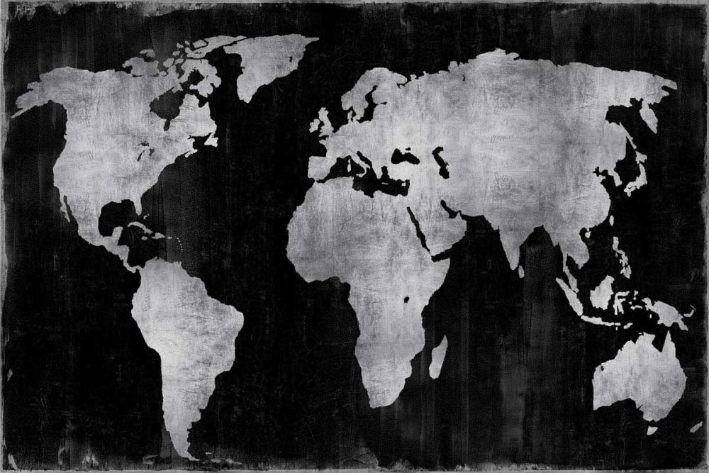 The World - Silver on Black