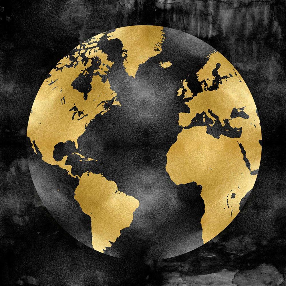 The Globe Gold on Black