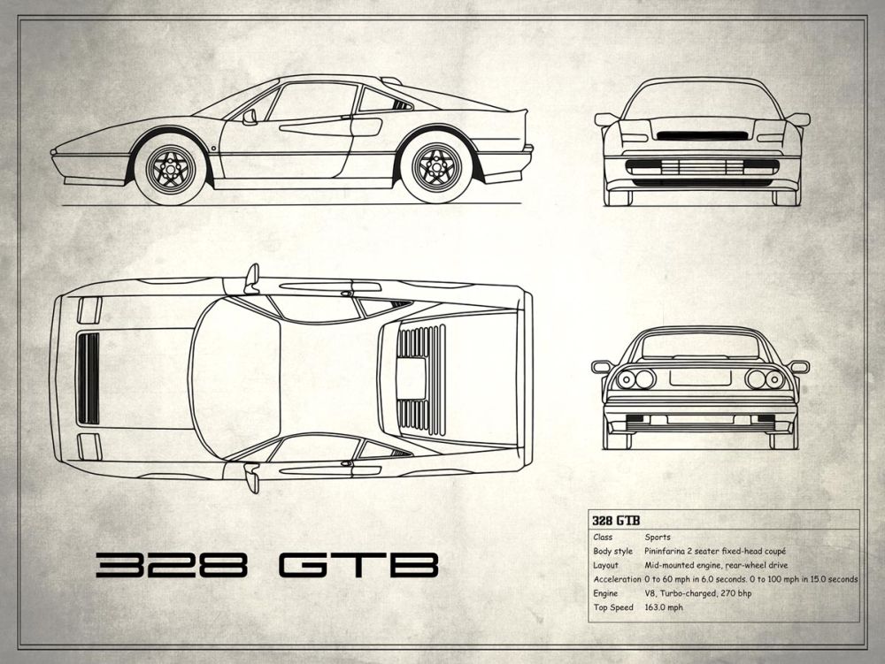 Ferrari 328-GTB White