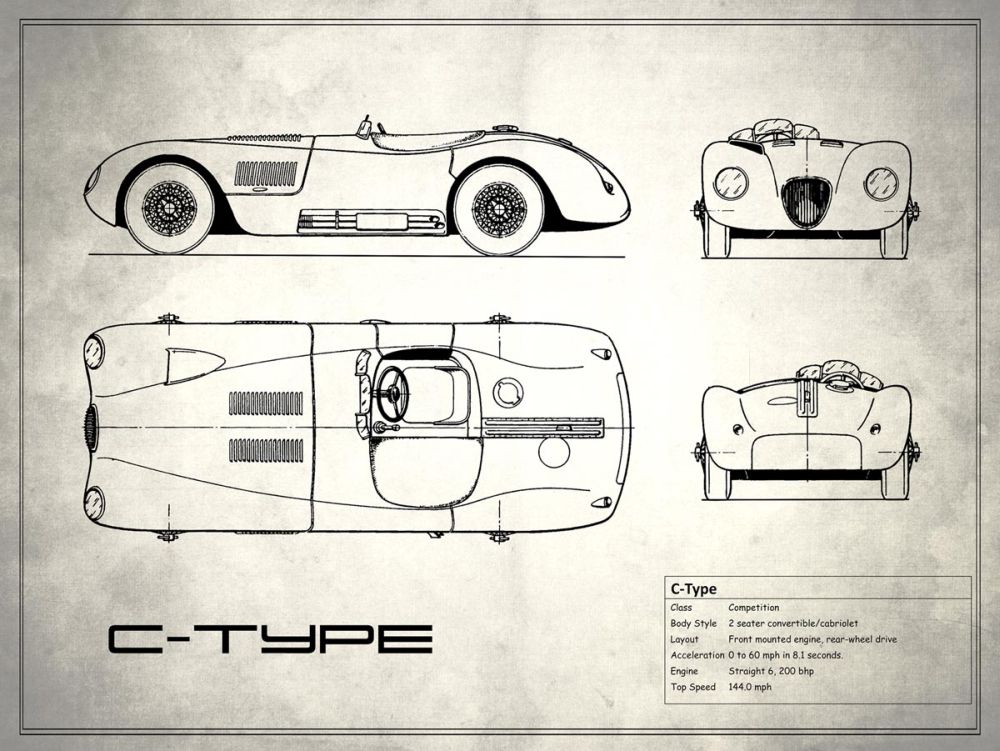 Jaguar C-Type White