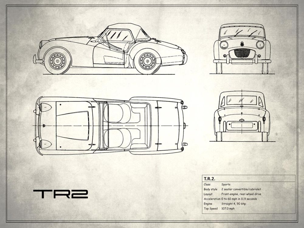 Triumph TR2 White
