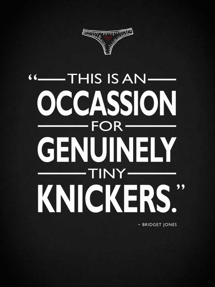 Bridget Jones Tiny Knickers