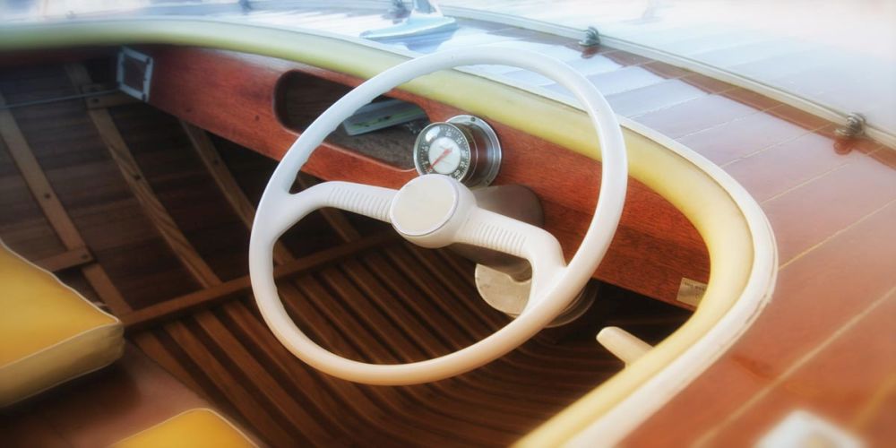 Vintage speed boat