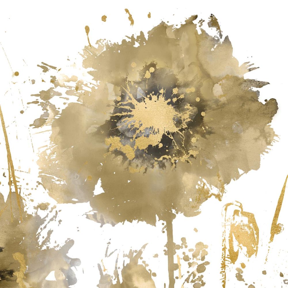 Flower Burst in Gold I
