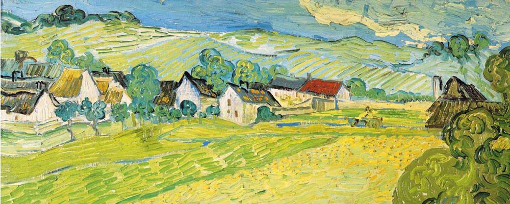 Vue ensoleille pr&#2013266058;s d'Auvers