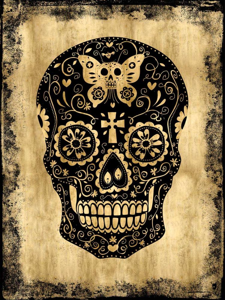 Day of the Dead in Black & Gold