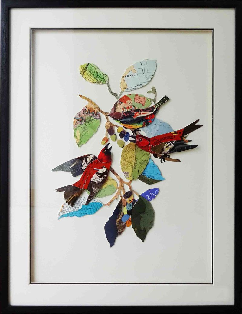 3D Papercut Birds
