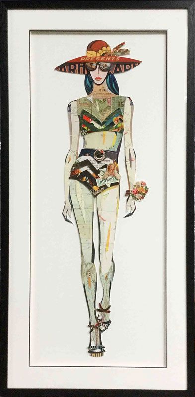 3D Papercut woman