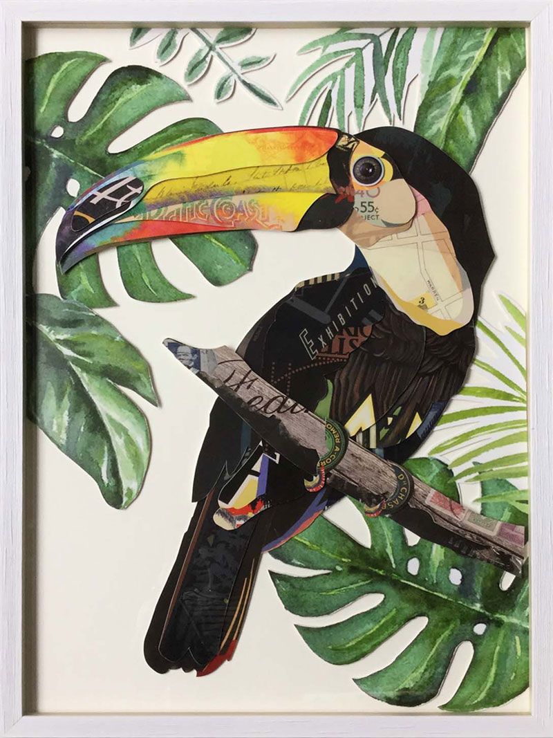 3D Papercut Toucan